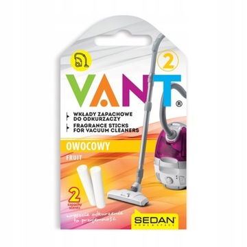 ZAPACH DO ODKURZACZY WKŁAD - OWOCOWY 2szt/kpl