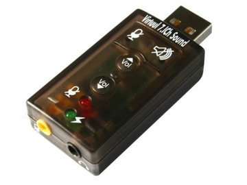 KARTA MUZYCZNA DŹWIĘKOWA ZEWNĘTRZNA 7.1 NA USB