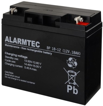 Akumulator Alarmtec 18Ah 12V BP 18-12 UPS/Alarm