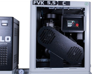 ВИНТОВОЙ КОМПРЕССОР 5,5 кВт ОСУШИТЕЛЬ 2x КОМПРЕССОР