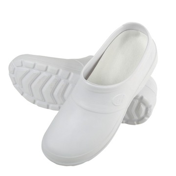 Chodaki CLOGS białe lekkie spożywcze medyczne 45