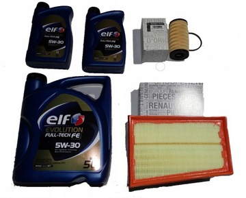 2 Filtry Olej ELF 7L Nissan X-Trail Qashqai 2,0dci