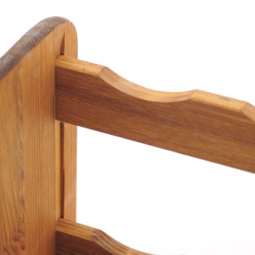 Винная полка RW-3-6P, полка на 6 бутылок, полка из ольхи