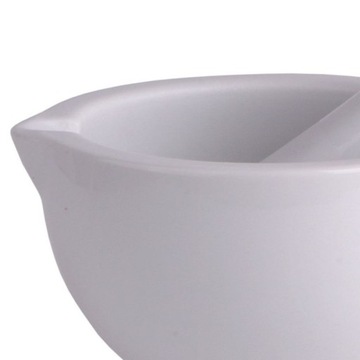 MOŹDZIERZ CERAMICZNY Z TŁUCZKIEM BIAŁY MAŁY 8 CM