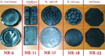 Переходники резиновые двухстоечный подъемник 122/110 (6)
