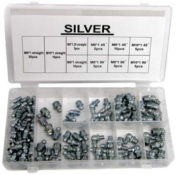 Масленки Каламитки набор 110шт серебро s10539