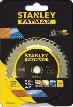 STANLEY TARCZA 89x10 HCS DO DREWNA METALU STA10420