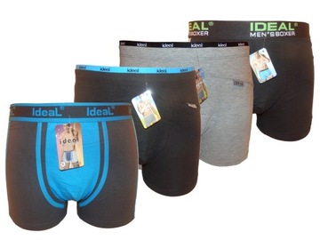 BOKSERKI MĘSKIE IDEAL rozmiar 4XL PAKIET 4 sztuk
