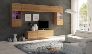 Calabrini półka wisząca czarny połysk