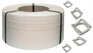 19mm/1200m ZESTAW DO spinania PALET PACZEK PP ZAPINKI NAPINACZ bandowania