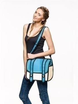 3D СИНЯЯ СУМКА КАК МУЛЬТФИЛЬМ