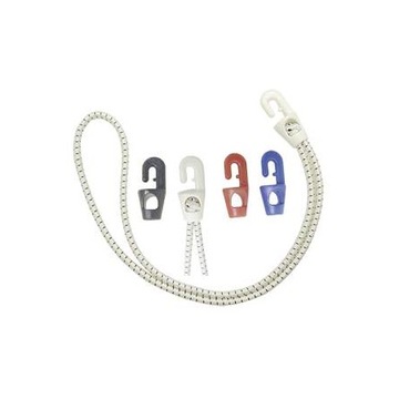 KRAWAT 5 sztuk guma lina czarna żeglarska 10cm fi 4mm haczyk jacht kamper