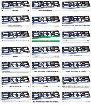 ХРОМИРОВАННАЯ РАМКА НОМЕРНОГО ЗНАКА С РЕКЛАМОЙ