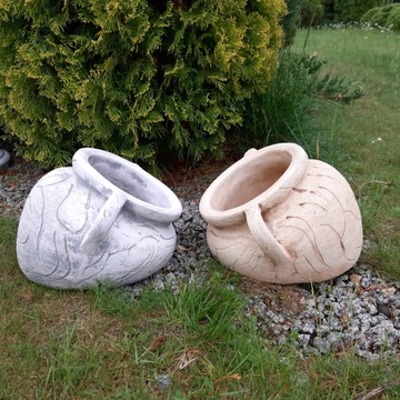 Бетонный цветочный горшок, садовый кувшин, ваза, садовые фигурки, цветочный горшок, газон