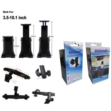 ДЕРЖАТЕЛЬ ДЛЯ ПЛАНШЕТА 3,5-10 ДЮЙМОВ ДЛЯ ОКОННОГО ПОДГОЛОВНИКА 2в1 ХИТ!