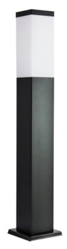 Lampa ogrodowa stal Inox . wys. 65 cm.Lampy ogrodowe. Wersja kwadratowa.