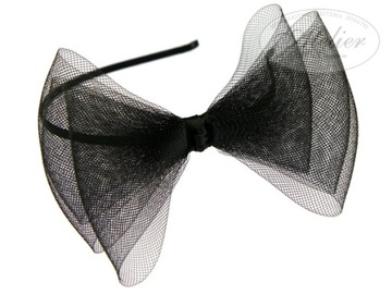 FASCINATOR, ОКНО ДЛЯ ВОЛОС, черная повязка на голову