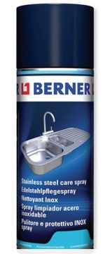 SPRAY PREPARAT DO CZYSZCZENIA INOX BERNER 400ml