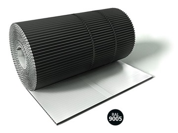 COROMIN ALU Taśma kominowa aluminiowa plisowana 5mb czarny