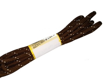 Длинные треккинговые шнурки 160см STRONG BROWN N1