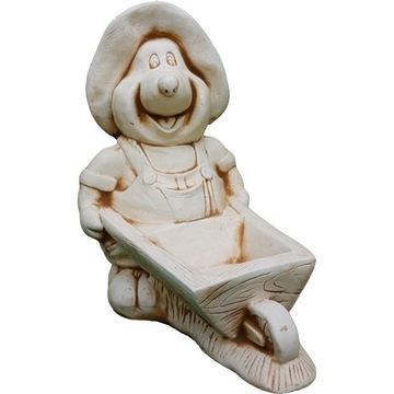 Figury ogrodowe,Krecik figurka do ogrodu, doniczka
