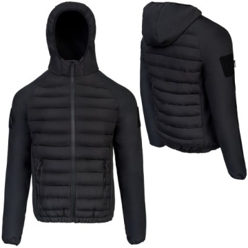 Hybrydowa KURTKA PUCHOWA Softshell VENOM Czarny XX