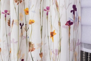 МЕРНЫЙ ШТОР ЦВЕТЫ МАЛЕНЬКИЕ ЦВЕТЫ ЦВЕТНАЯ МЕДИА 150 СМ