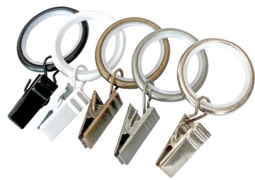 ТИХОЕ КОЛЬЦО С ЛЯГУШКОЙ для карниза Разные цвета 10 шт.