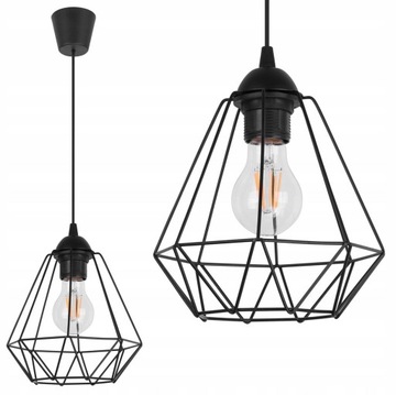 LAMPA SUFITOWA WISZĄCA DIAMENT LOFT EDISON INDUSTR