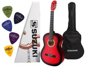 Suzuki SCG RD gitara klasyczna 4/4 5 KOSTEK GRATIS