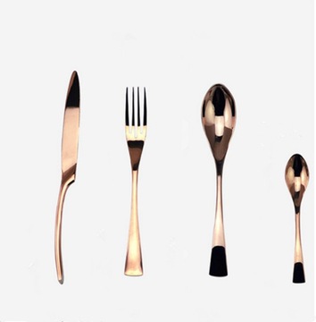 Zestaw luksusowych sztućców Rosegold 24 el