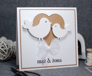 СВАДЕБНАЯ ОТКРЫТКА, ручная работа