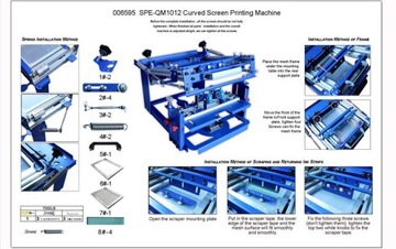 Машина для трафаретной печати, возможность круглой трафаретной печати!