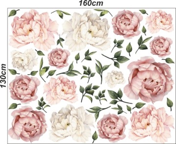 ПИОНЫ цветы ПИОНЫ НАСТЕННЫЕ наклейки 160 МЕГА