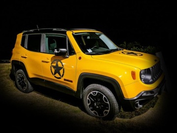 NAKLEJKI JEEP RENEGADE NA AUTO GWIAZDA ZESTAW 3SZT