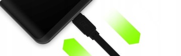 Плоский короткий кабель для быстрой зарядки GC USB-A — USB-C типа C, 25 см