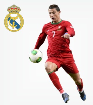 NAKLEJKI NA ŚCIANĘ PIŁKARZE MESSI RONALDO 175CM
