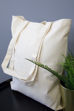 Стандартная сумка-шоппер из хлопка 38х42см, 145г.