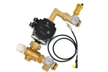 Коллектор 9 с насосной группой для напольного отопления