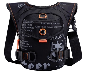 Стильная мужская мотоциклетная сумка на бедро.