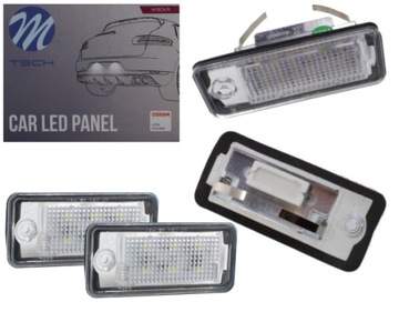 LAMPKI LED PODŚWIETLENIE Tablicy rejestracyjnej AUDI A3 A4 A5 A6 A8 Q7