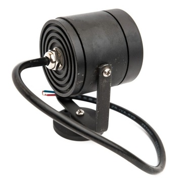 Галогенный светодиодный прожектор с линзой, черный, с ручкой