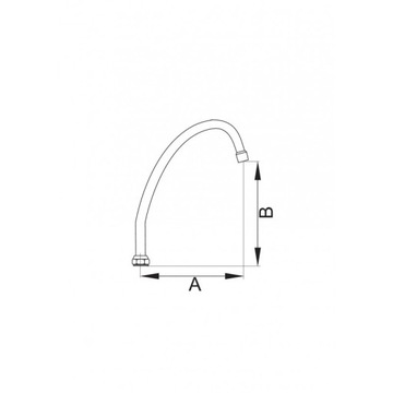 Излив СТАНДАРТ 1/2 160мм тип Z для смесителей. 323