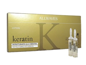 ALLWAVES AMPUŁKI KERATYNOWE 12x10ml KERATIN