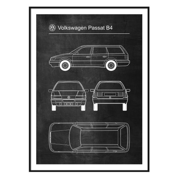 Плакат Volkswagen Passat B4 Патентная схема
