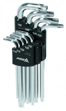 KLUCZE TORX Z OTWOREM T10-T50 ŚREDNIE A-712TF2