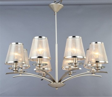 LAMPA WISZĄCA ABAŻURY ZŁOTA VENTO 5 SG