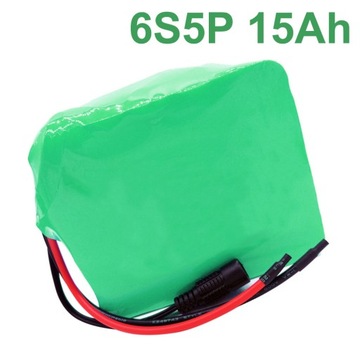 24V 15Ah 18650 Li-ion Bateria E-Bike eBike 6S5P