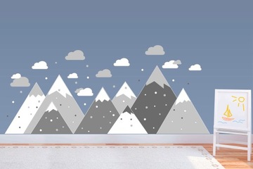 Naklejka ścienna GÓRY skandynawskie 300 x 100 cm