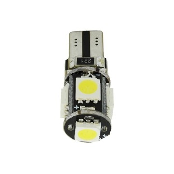 СВЕТОДИОДНАЯ ЛАМПОЧКА 5 SMD 5050 W5W T10 CANBUS ПАРКОВОЧНАЯ ФОНА